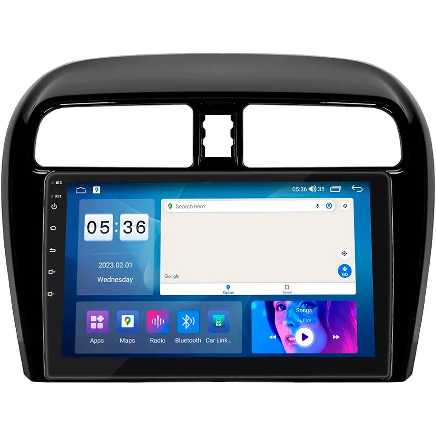 Автомагнитола штатная Lesko Prime для Mitsubishi Mirage VI рестайлинг 2015-2019 г. CarPlay/4G/Wi-Fi/GPS 4/64 GB 9" (10891-59642)