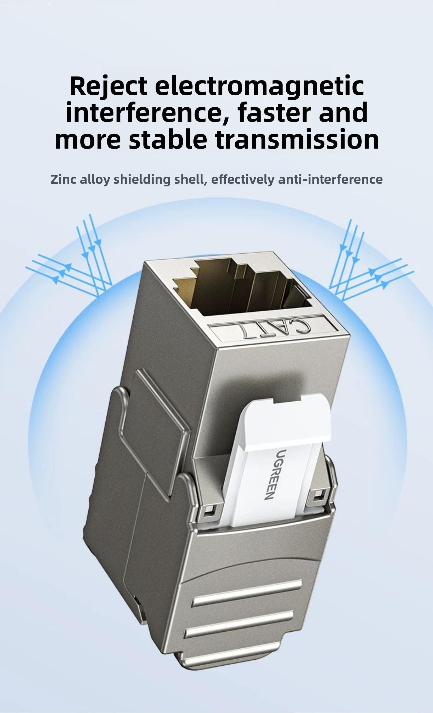 Модуль Ugreen RJ45 CAT.7 Keystone 180° 10 гбіт/с Срібний (29657169) - фото 6 Модуль Ugreen RJ45 CAT.7 Keystone 180° 10 гбіт/с Срібний (29657169) - фото 6