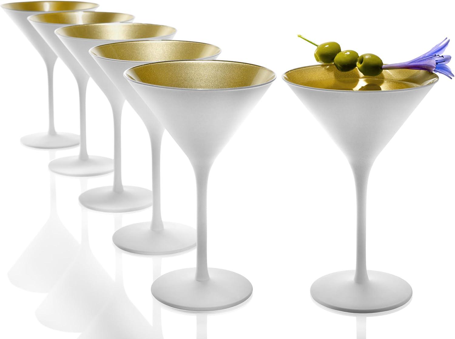 Набір келихів для мартіні Stölzle Lausitz Elements Gold 240 мл 6 шт. Білий (1408625-1) - фото 3 Набір келихів для мартіні Stölzle Lausitz Elements Gold 240 мл 6 шт. Білий (1408625-1) - фото 3