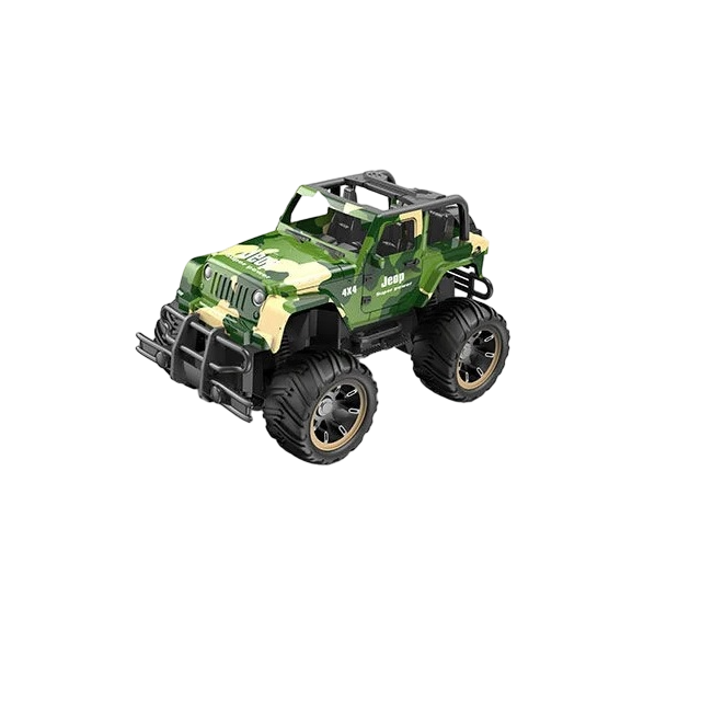 Джип на радиоуправлении Off-Road Vehicle резиновые колеса/высокая подвеска/USB-кабель Green (132995)