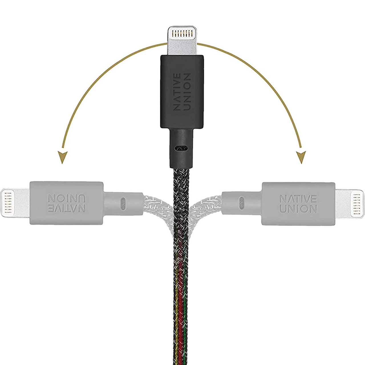 Кабель синхронизации Native Union Belt Cable 1.2m USB-C to Lightning, Cosmos Black (BELT-KV-CL-CS-BK-2) - фото 3