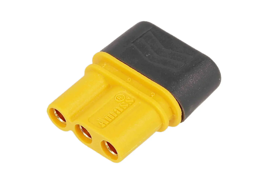 Коннектор Amass MR30-M/F папа/мама трехконтактный высокотемпературный для дронов/аккумуляторов/RC моделей (2677474664)