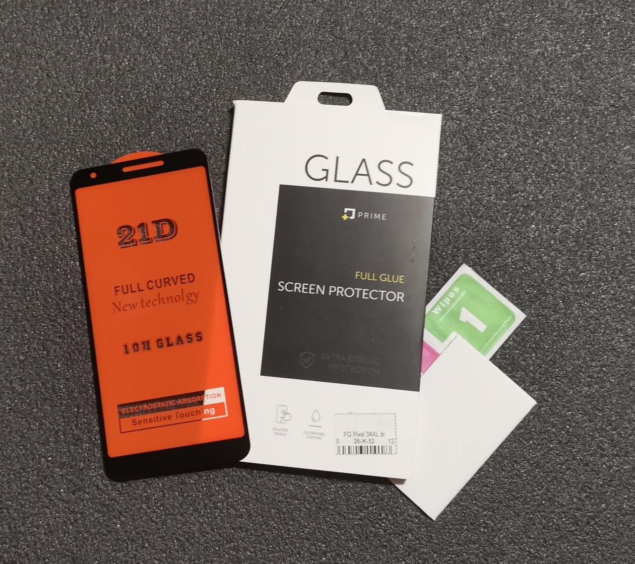 Захисне скло Prime для Google Pixel 3A XL 6.0/G020C/G020G/G020F Full Glue 0,3 мм 2,5 D Чорний