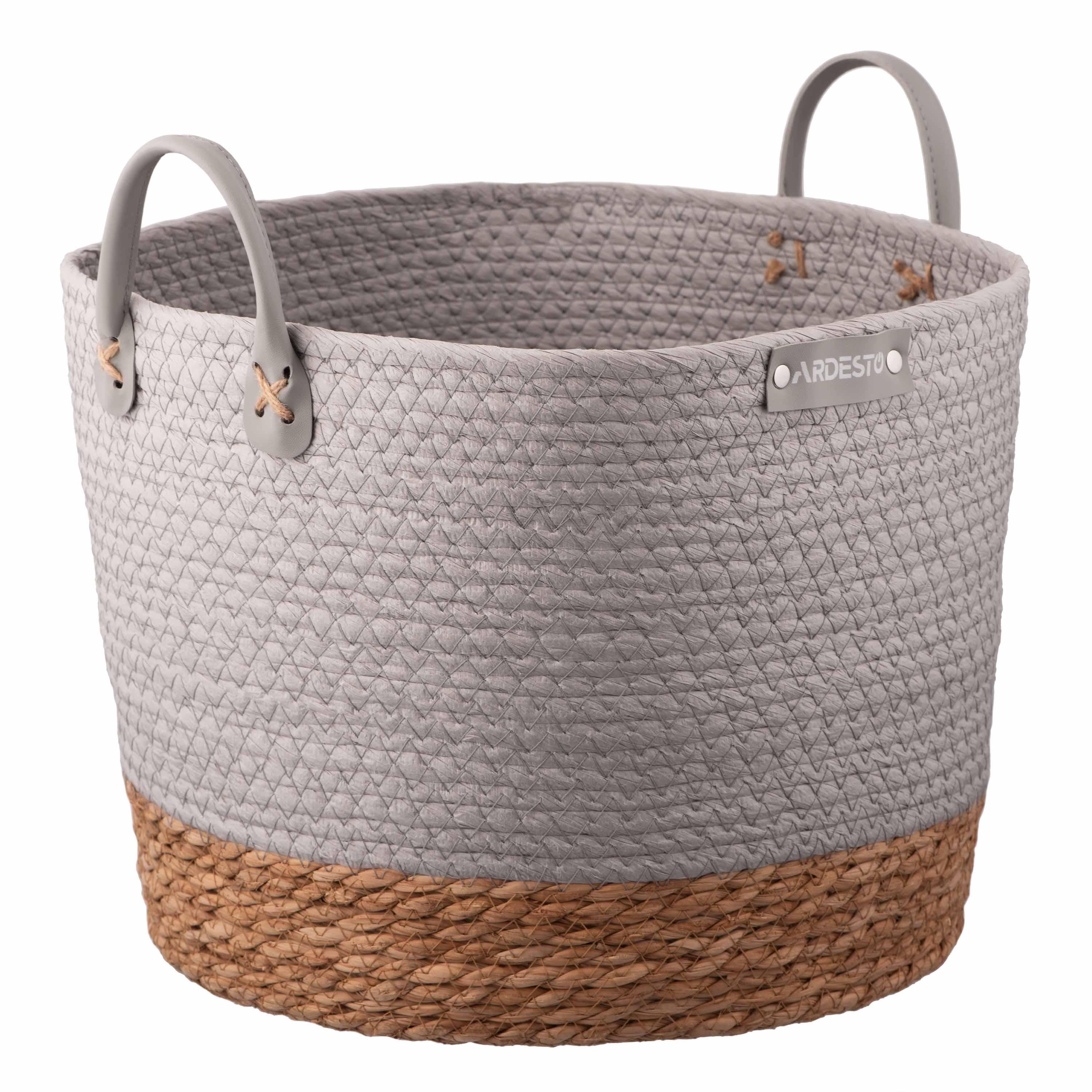 Корзина для дома Ardesto Minimalism ARHC2508RG шпагат рогожка Серый (640655)