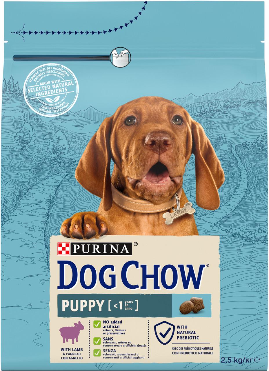 Сухий корм Dog Chow Puppy Lamb для цуценят з ягням 2,5 кг (7613034488657)