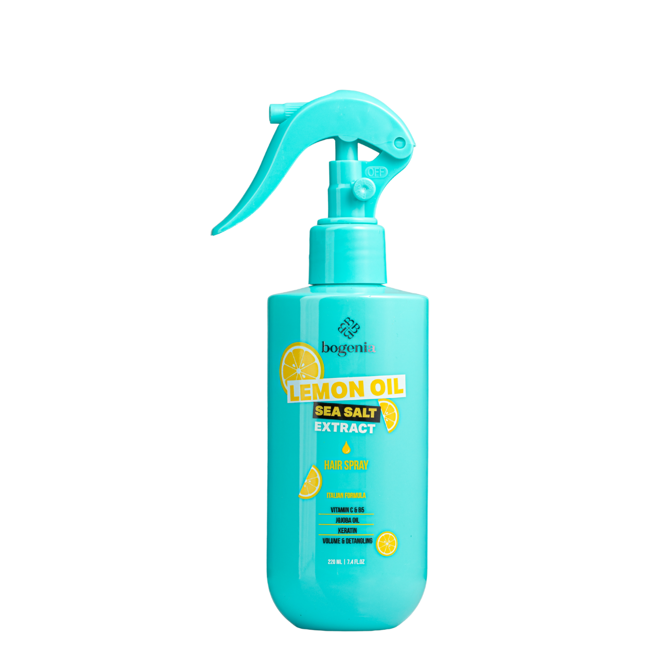 Спрей для об'єму та розплутування волосся Bogenia Lemon Oil & Sea Salt BG440 №003 220 мл (13353427)