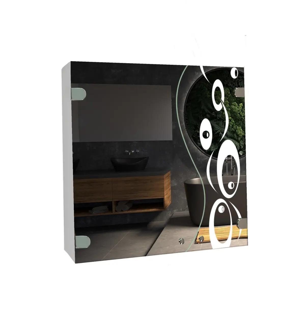 Шкафчик зеркальный 530х640х120 мм (836)