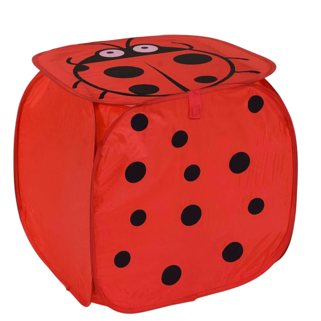 Корзина для детских игрушек С 36584 тканевая 45х46 см Красный (28461257)