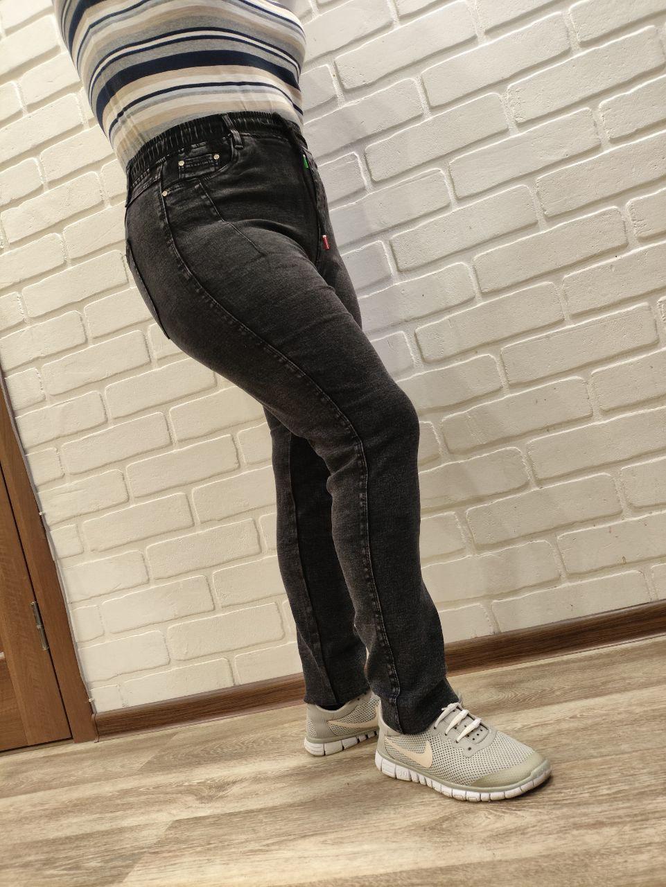 Джинсы женские на байке 3333 р. 54 Серый (2775817155) - фото 11