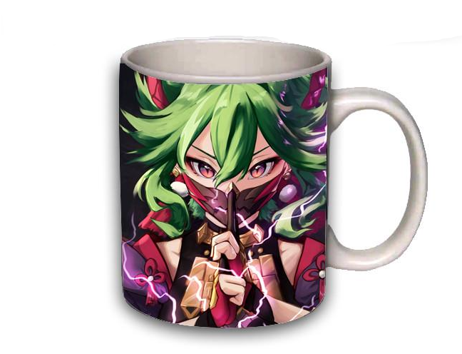 Чашка Куки Геншин импакт Белый (z1517)