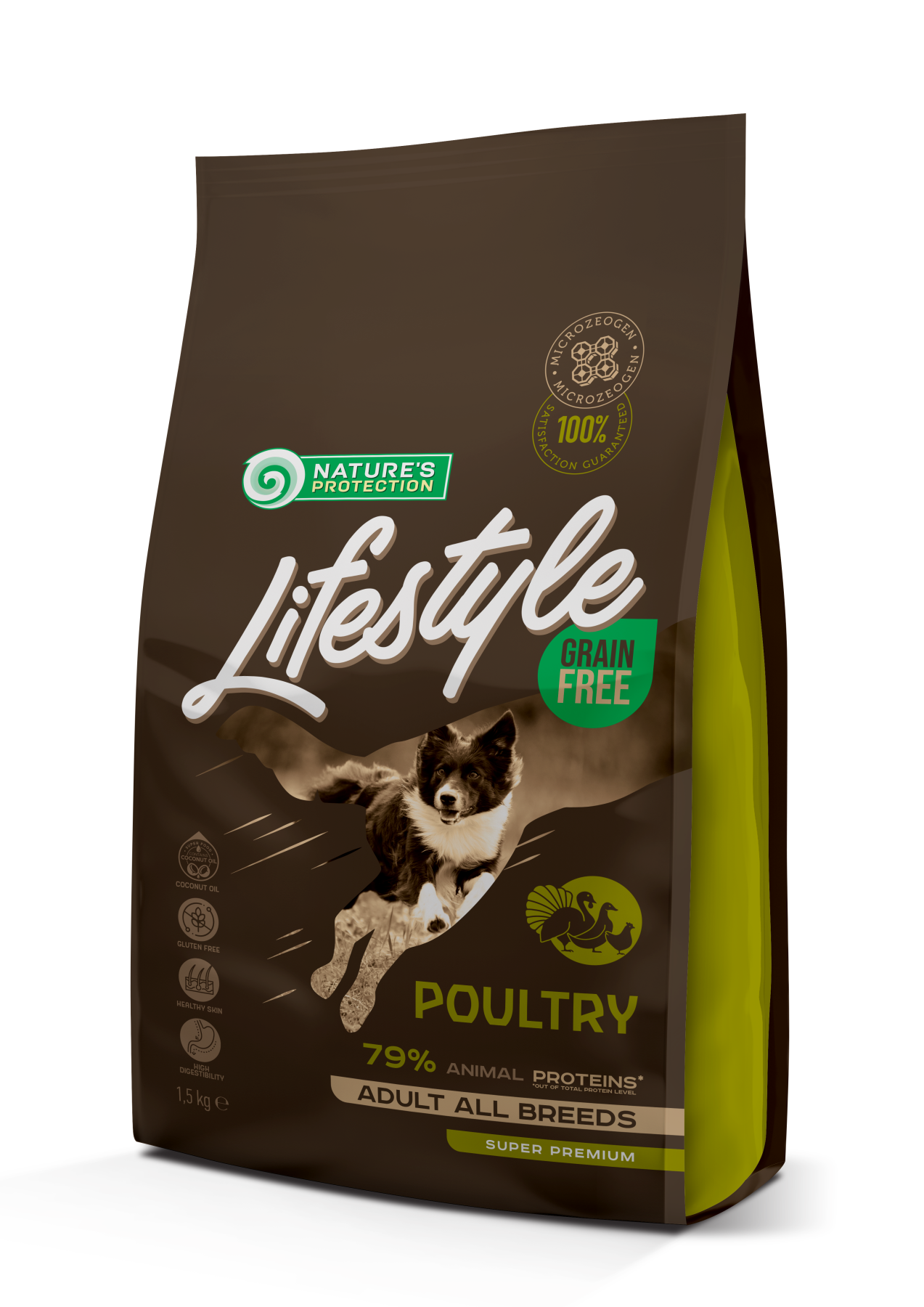 Корм сухий беззерновий для собак Nature's Protection Lifestyle з птицею 1,5 кг (NPLS45675)