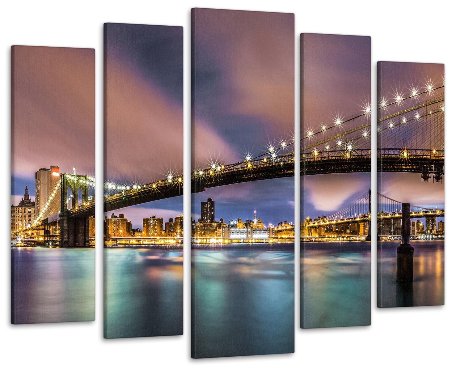 Картина модульная Город Мост 115х170 см (Art-284_5)