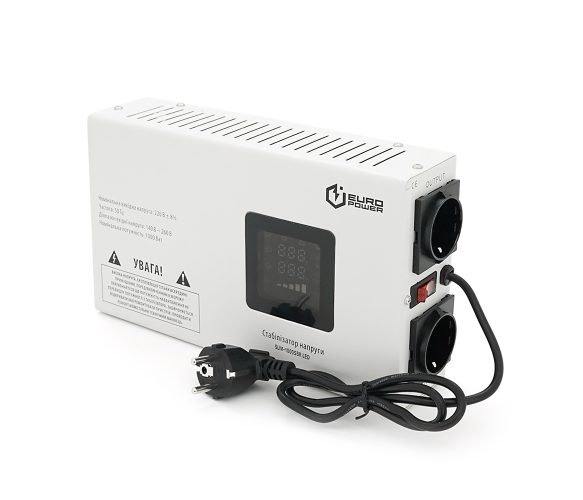 Стабилизатор напряжения релейный Europower SLIM-1000SBR LED (3214814981)