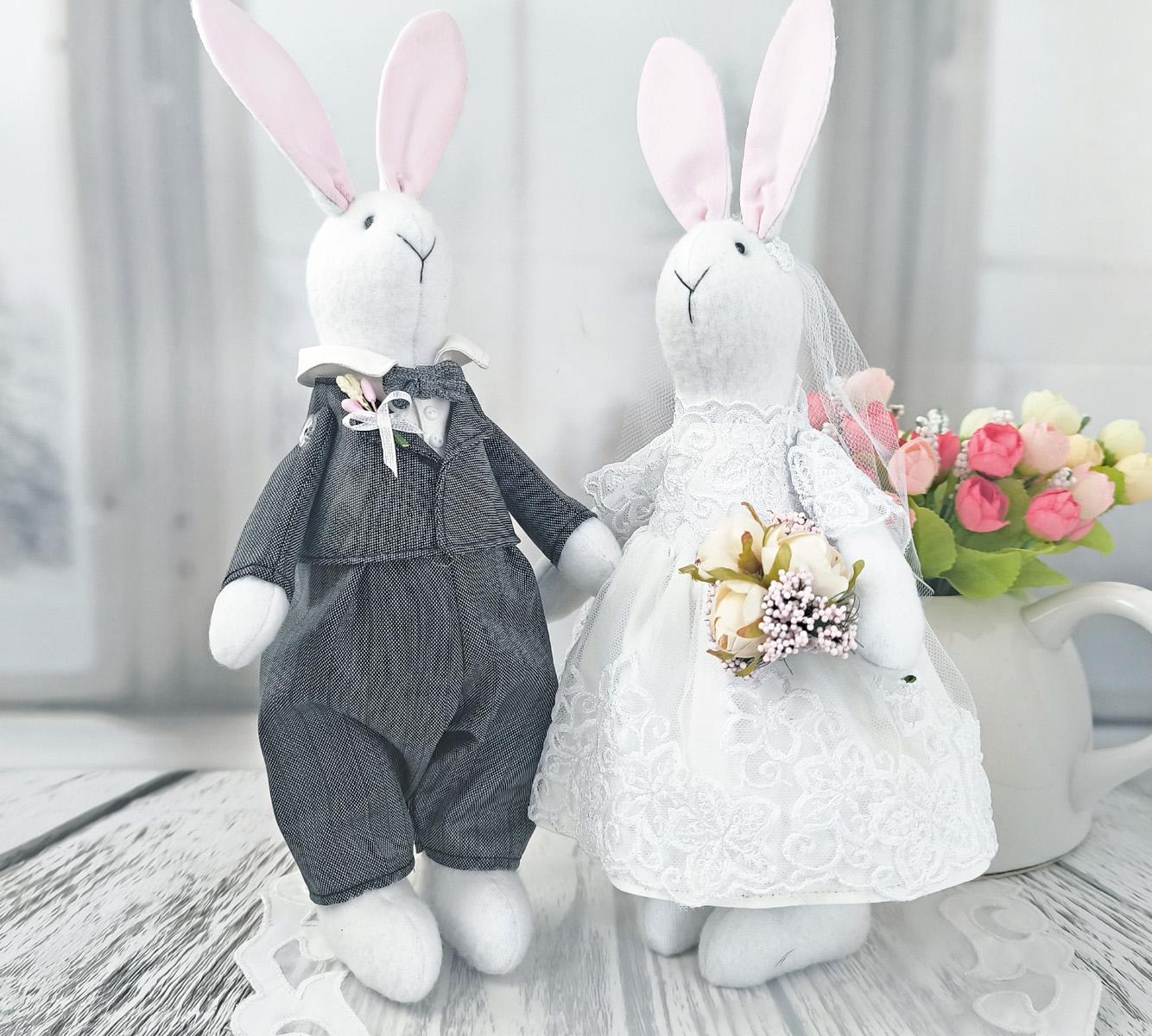 Кукла интерьерная Кролики свадебные (2613356026)
