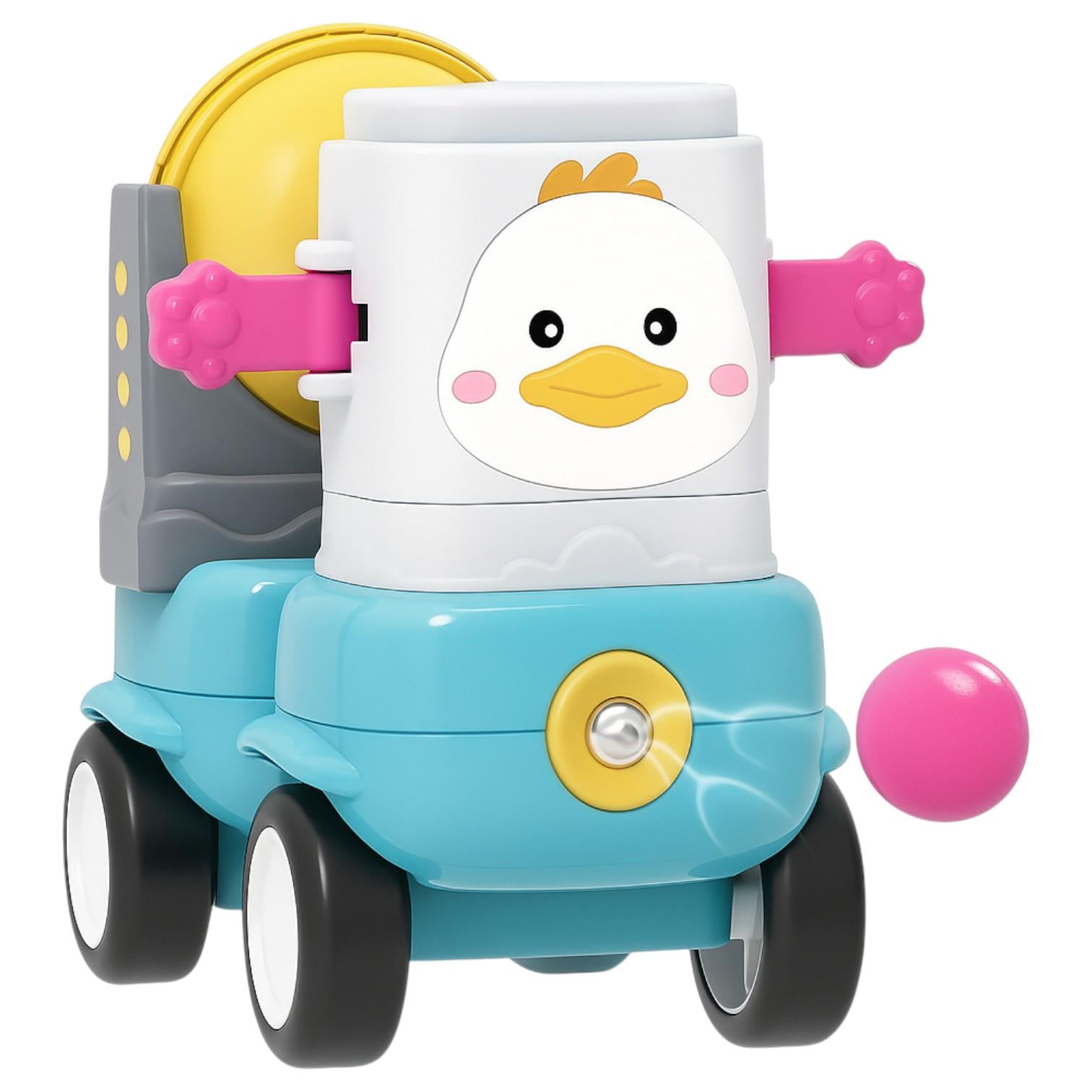 Конструктор магнитный детский 158-60 с подвижными элементами и трещоткой 72 дет. (29260668)