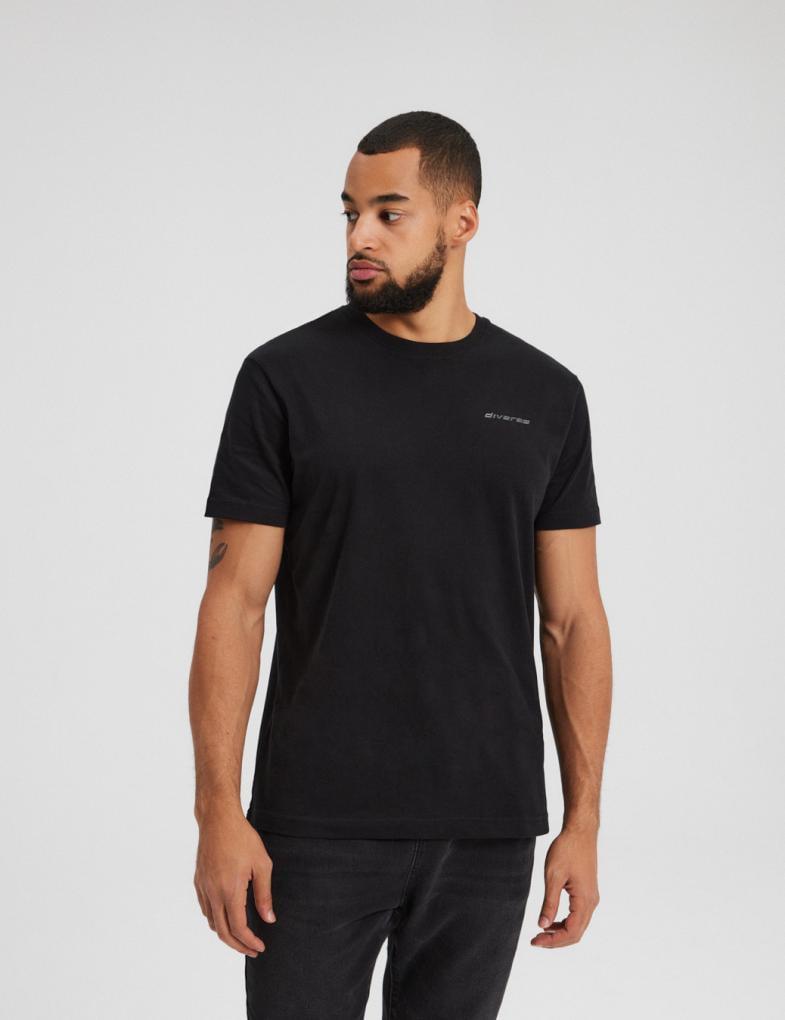 Футболка мужская Diverse CORE LOGOS 241 2ХL Черный (5902598951687)
