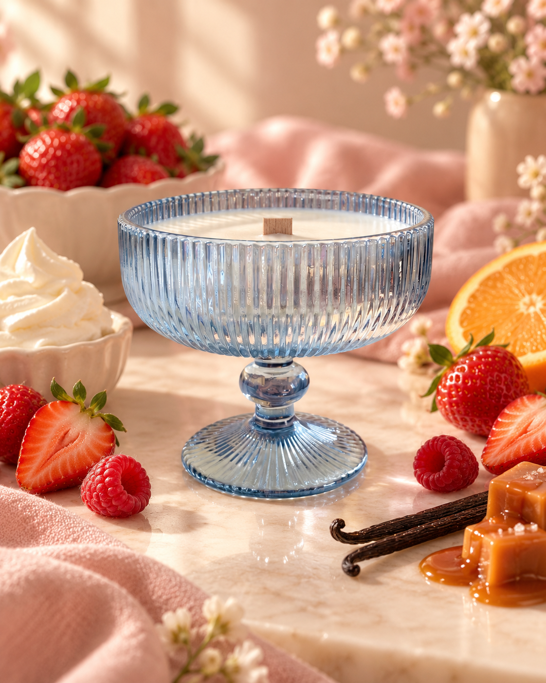 Свеча ароматическая Franterro Chalice Strawberries&Cream 250 г (FRN-1099)