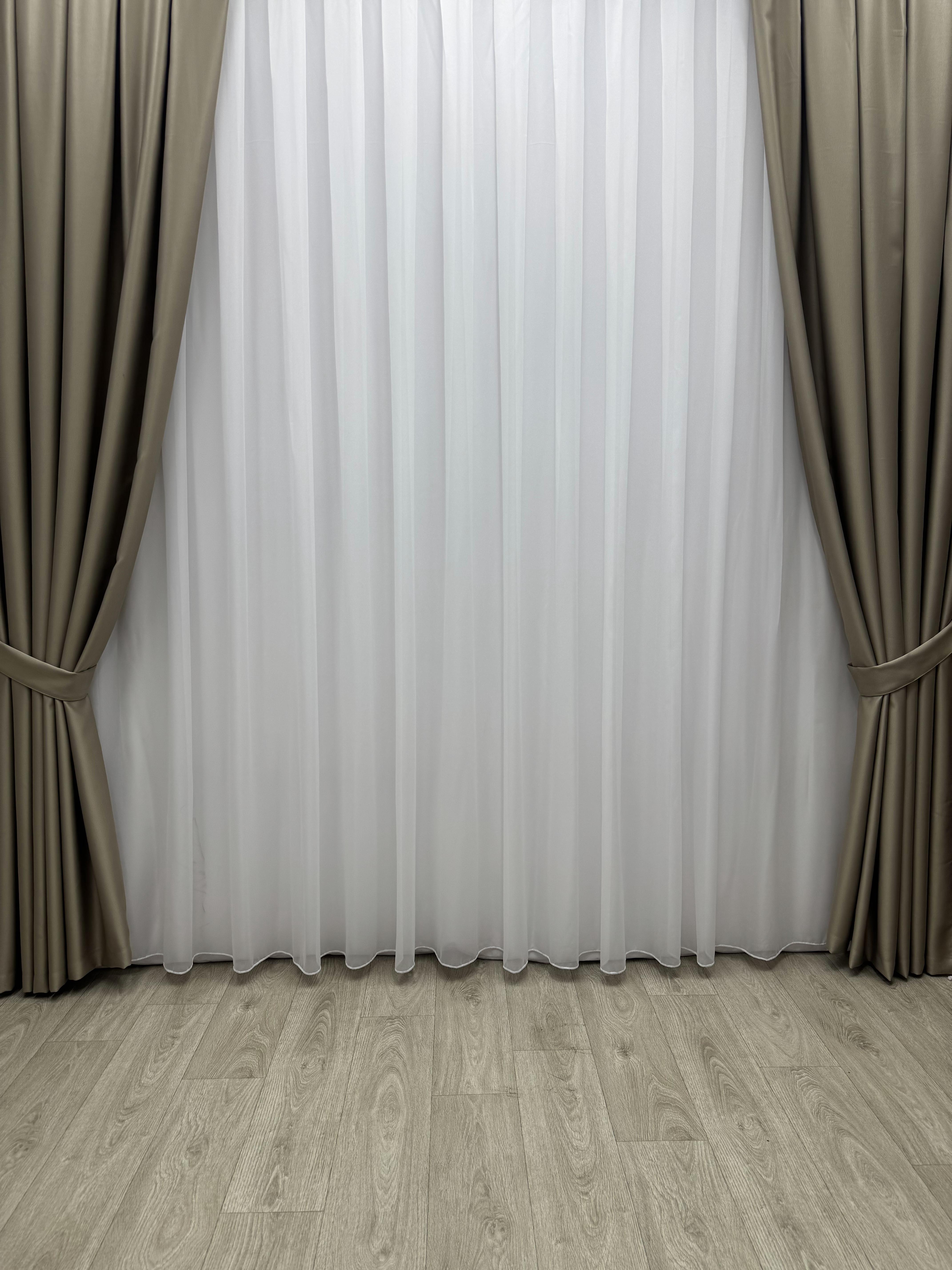 Штора блекаут на тесьме 6 см 150х260 см Капучиновый (11861539) - фото 6