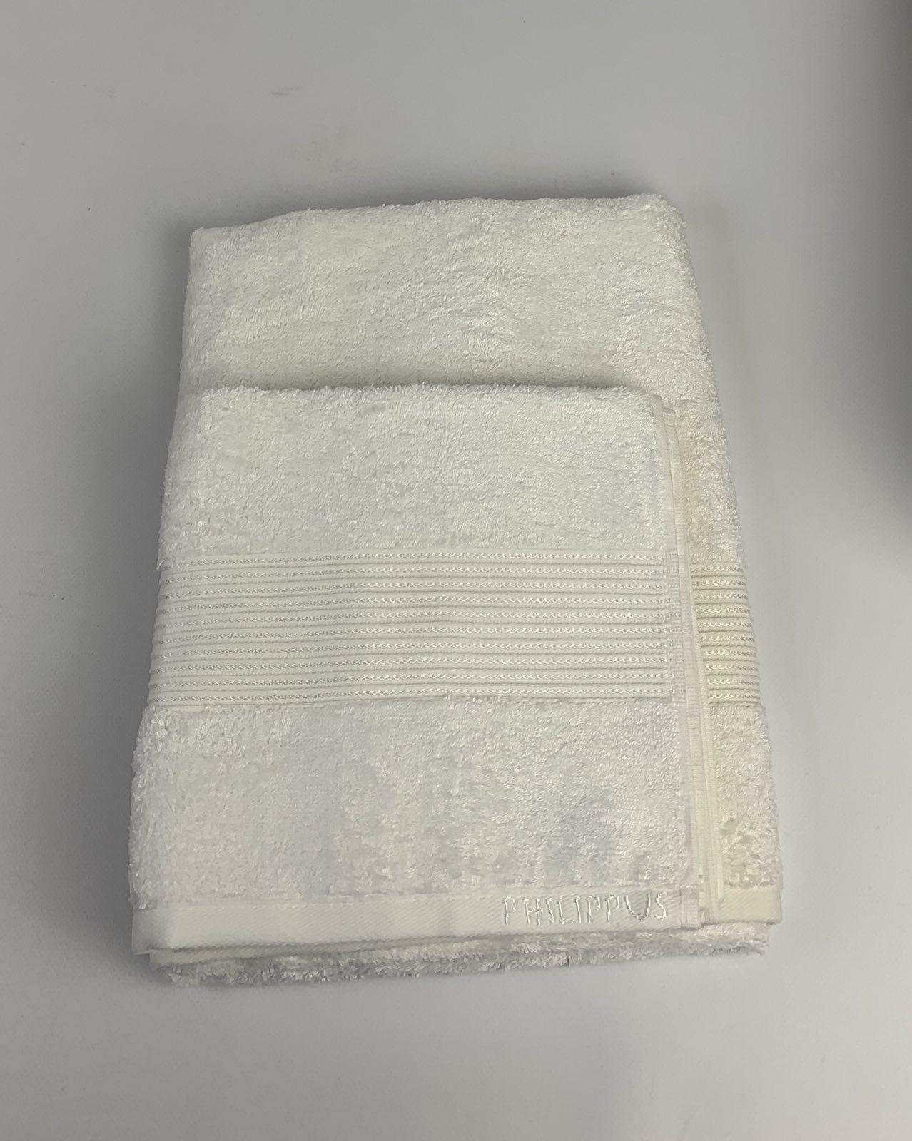 Набір рушників Philippus Bamboo Felix ЕА108 2 шт. Білий (CN30801) - фото 1