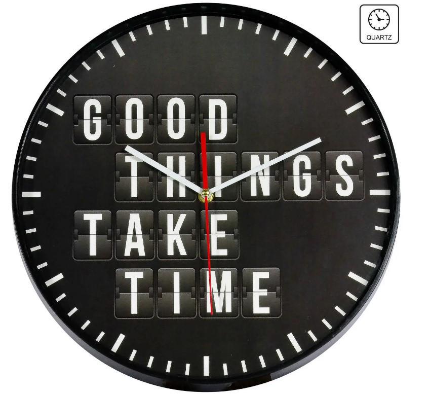 Годинник настінний Technoline 775485 Good Things Take Time (DAS301212) - фото 2 Годинник настінний Technoline 775485 Good Things Take Time (DAS301212) - фото 2