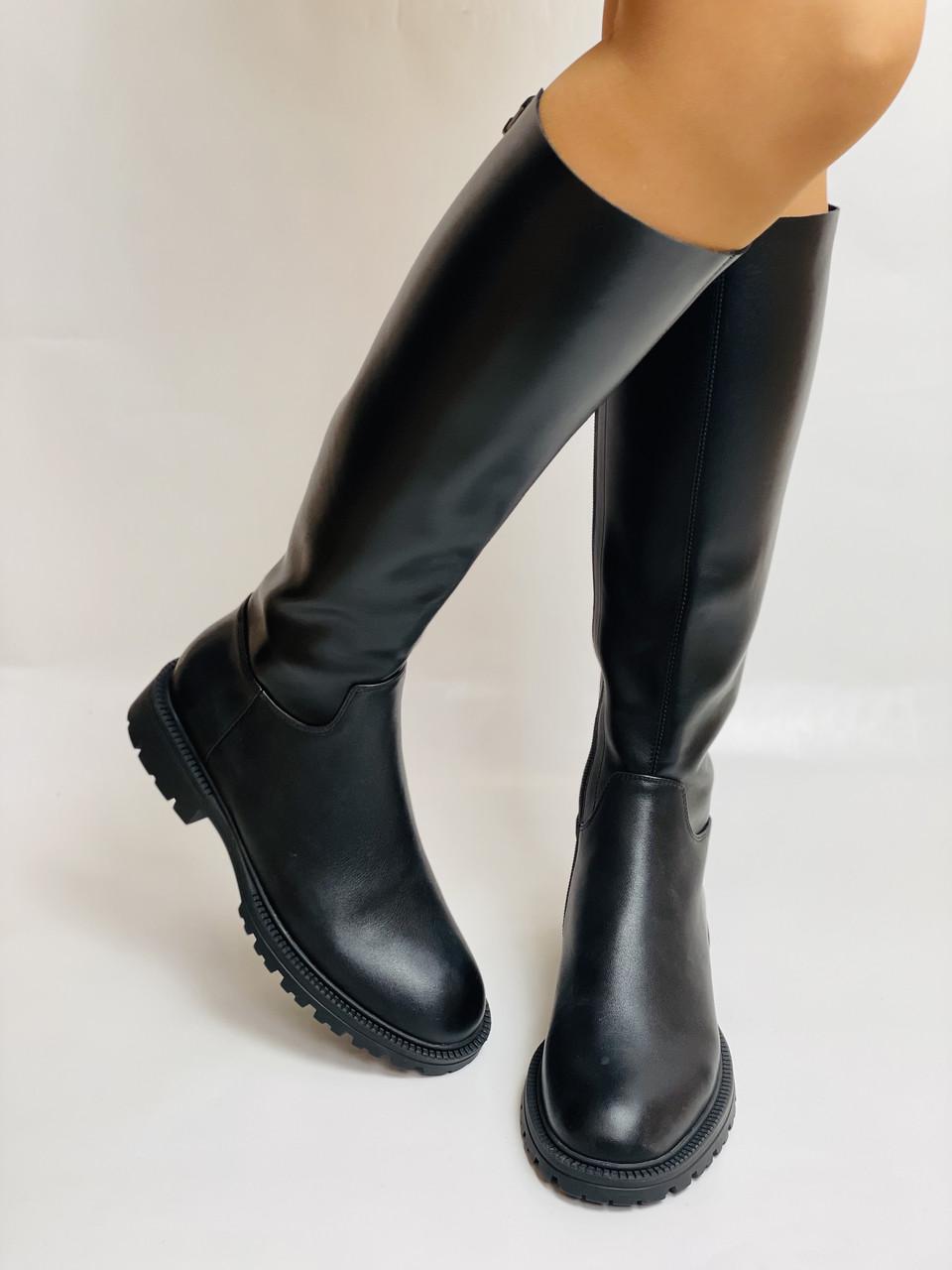 Сапоги женские осенне-весенние Molka р. 39 25,0 см Черный (2716) - фото 9