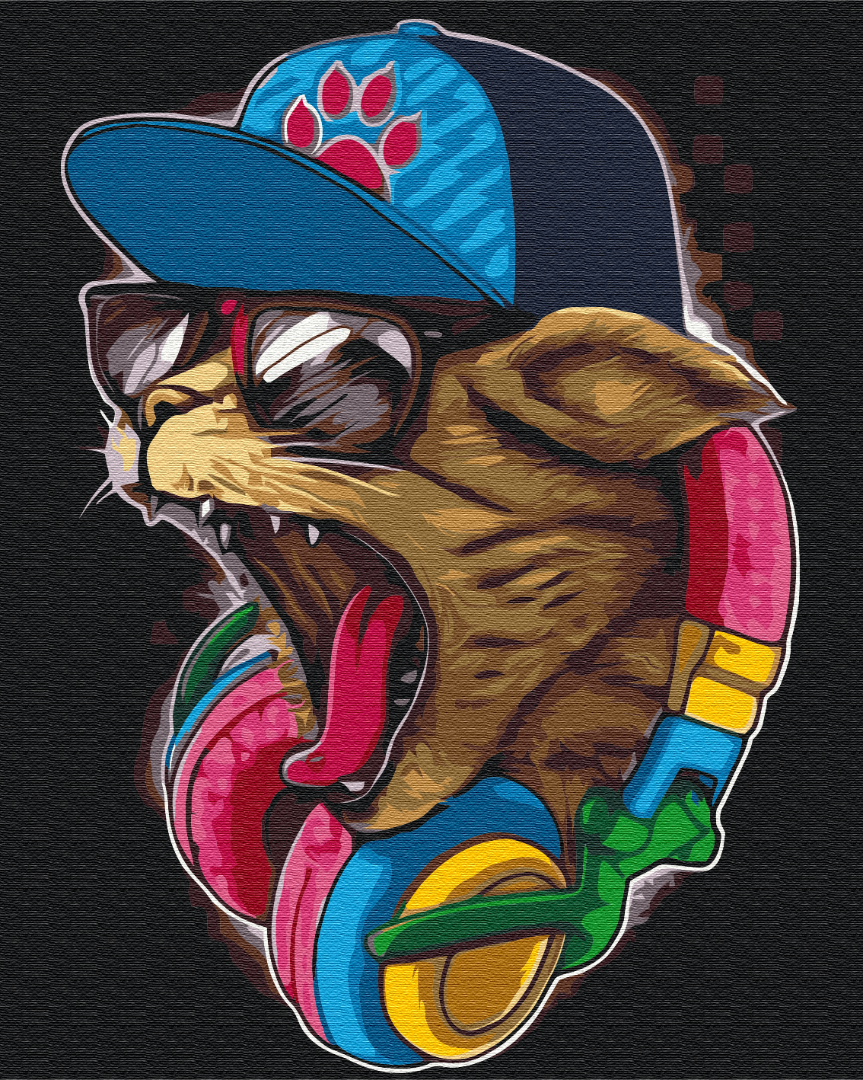 Картина по номерам Brushme Кошачий трек 40х50 см (BS34843)