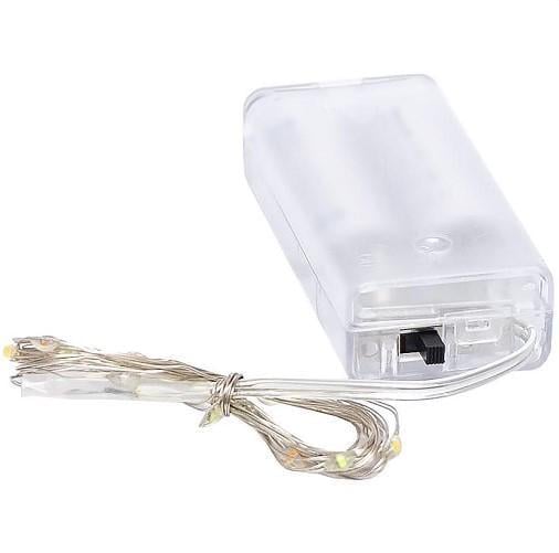 Гірлянда-нитка світлодіодна 2 м 20 LED живлення від двох батарейок (2104618699) - фото 6