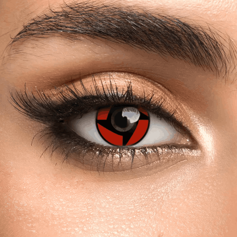 Контактные линзы красные Elite Lens Мангекье Шаринган +0,00 14,5 мм 2 шт. Красный (25906714)