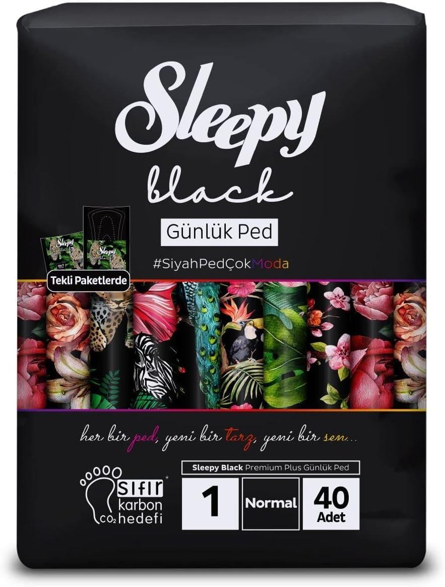 Прокладки ежедневные Sleepy Black Normal дышащие 155 мм 3 капли 40 шт. Черный (000006016) Прокладки ежедневные Sleepy Black Normal дышащие 155 мм 3 капли 40 шт. Черный (000006016)