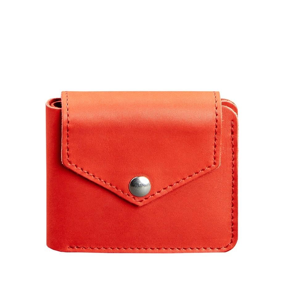 портмоне Жіноче шкіряне BlankNote 4.2 на кнопці Crazy Horse Кораловий (A-026114) портмоне Жіноче шкіряне BlankNote 4.2 на кнопці Crazy Horse Кораловий (A-026114)