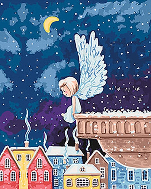 Картина по номерам Ангелочек 2 40х50 см (KHO2332)