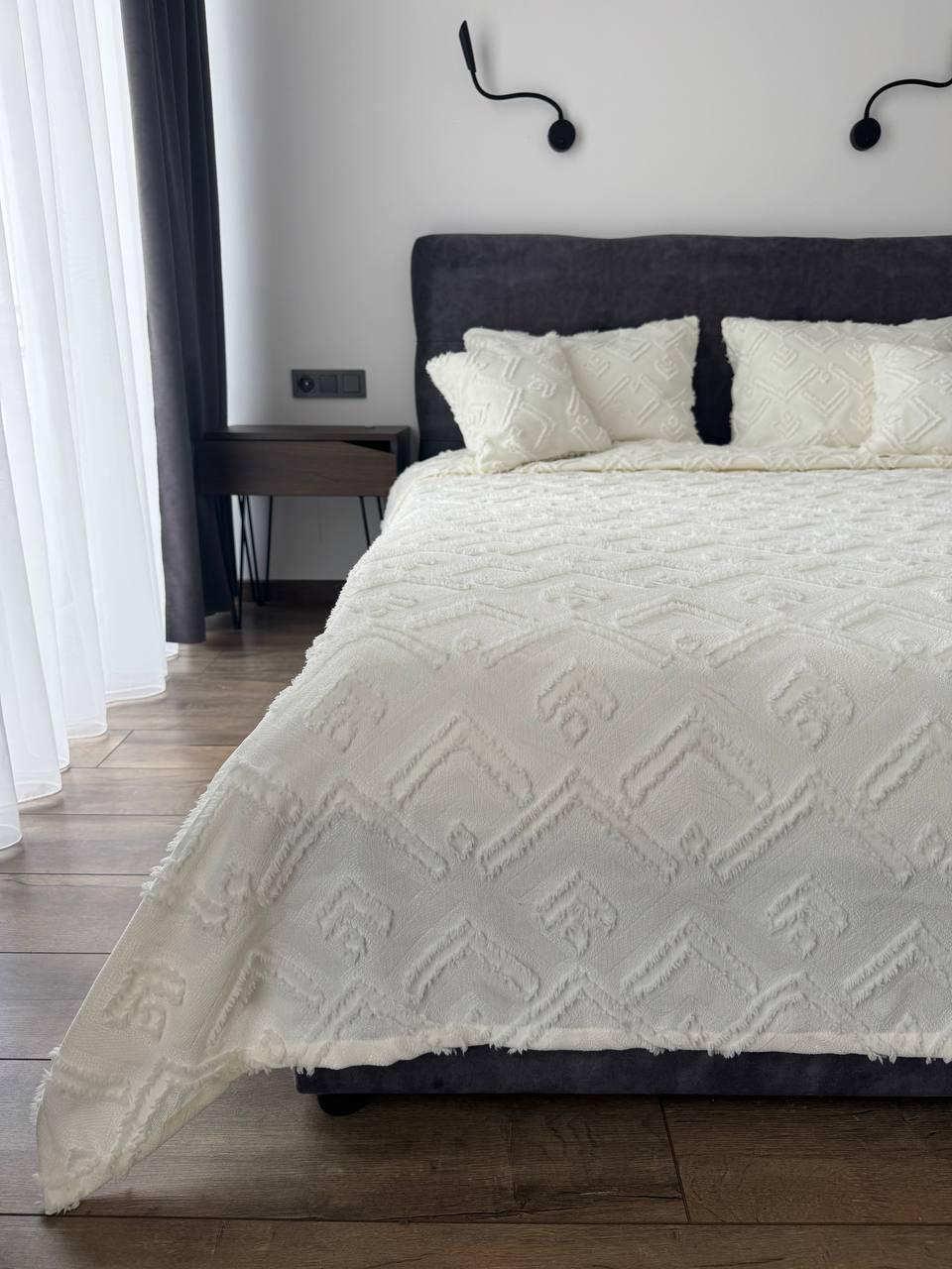 Покривало Бйорк 140x250 см Молочний (23743-2-140х250cm) - фото 13 Покривало Бйорк 140x250 см Молочний (23743-2-140х250cm) - фото 13