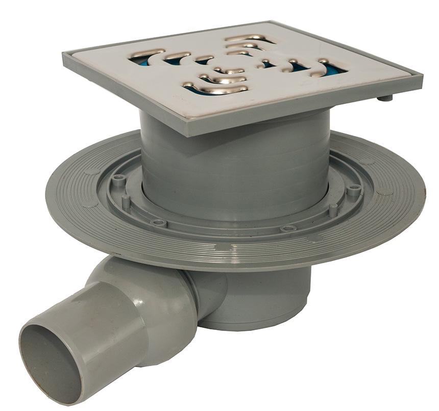 Трап для душу Pestan Confluo Square-1 13000036 15х15 горизонтальний без фланця (4925)