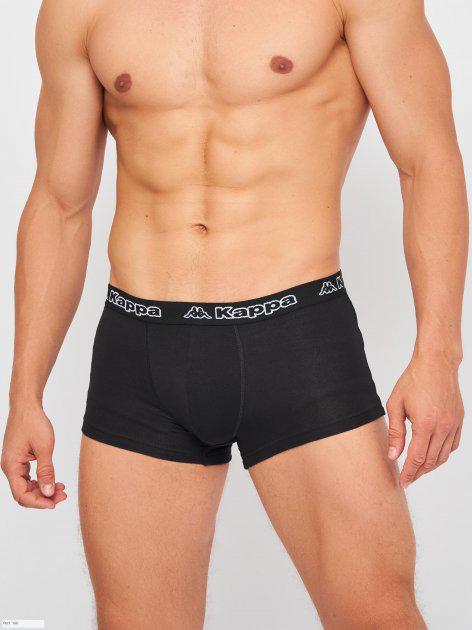 Труси-боксери Kappa Boxer Uomo Elastico Esterno logato M Чорний (K1211 Nero-M) - фото 1