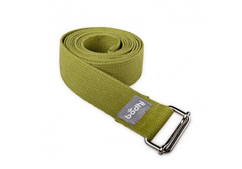 Ремень для йоги Bodhi Asana Belt 250х3,8 см Оливковий/Зеленый (2414)
