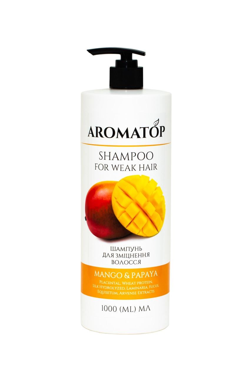 Шампунь Aromatop для укрепления волос Манго-Папая 1 л (17347)