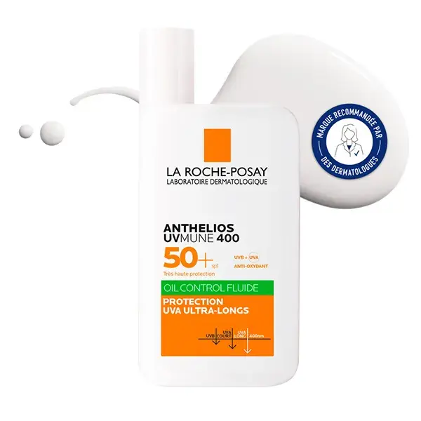 Флюїд сонцезахисний для жирної/чутливої шкіри La Roche-Posay Anthelios UVmune 400 SPF 50+ 50 мл (24972867) - фото 4 Флюїд сонцезахисний для жирної/чутливої шкіри La Roche-Posay Anthelios UVmune 400 SPF 50+ 50 мл (24972867) - фото 4