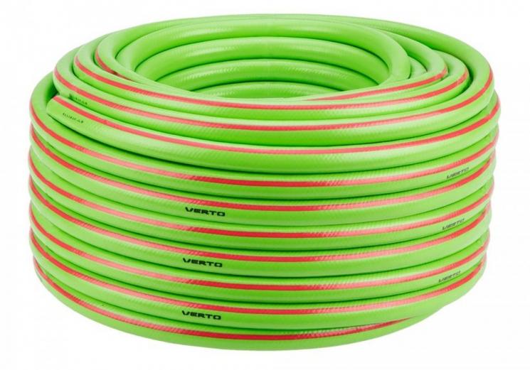 Шланг садовый Verto Professional 1/2" 50 м 3 слоя до 25 бар -10-+45 °C (15G822)