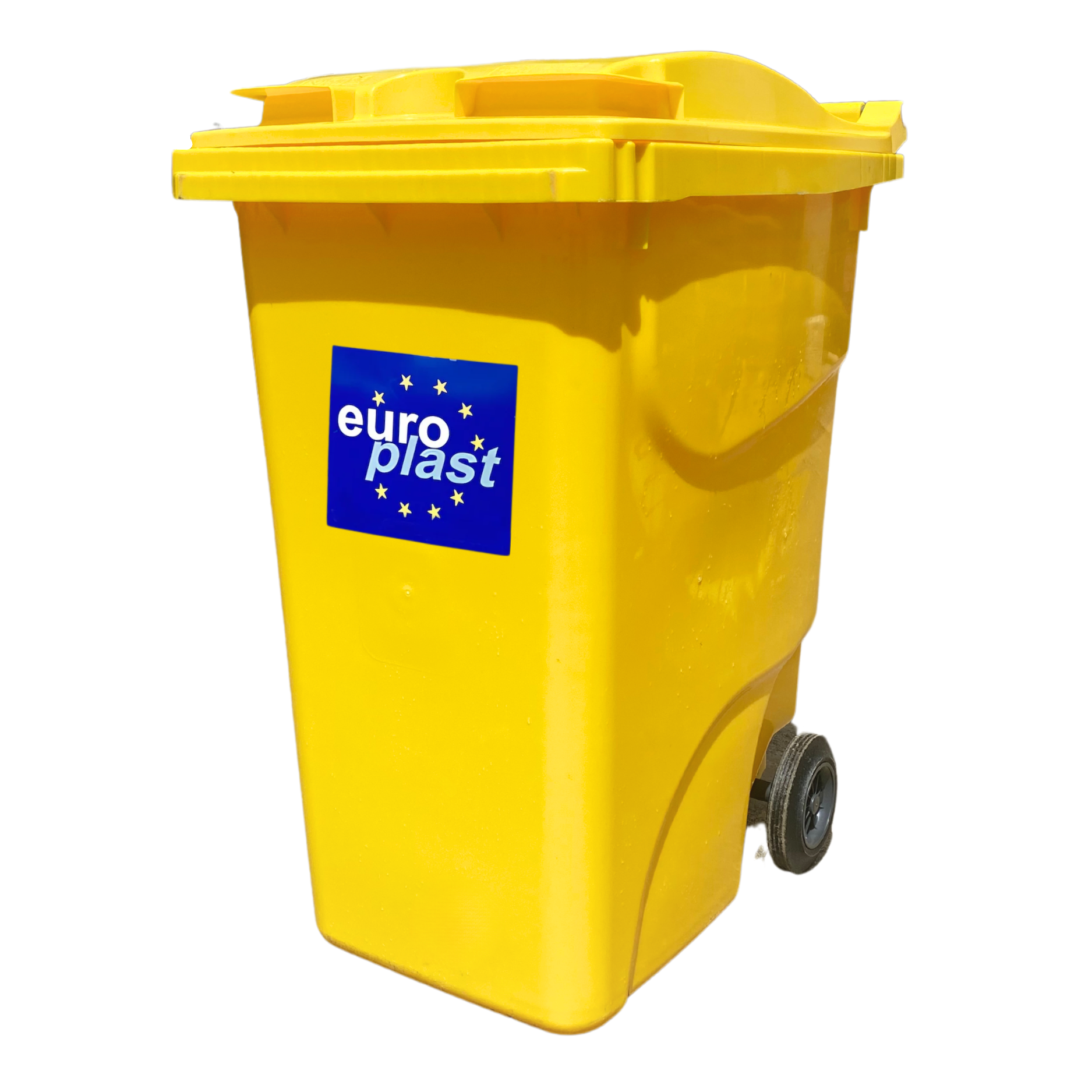 Мусорный бак Europlast пластиковый 360 л Желтый