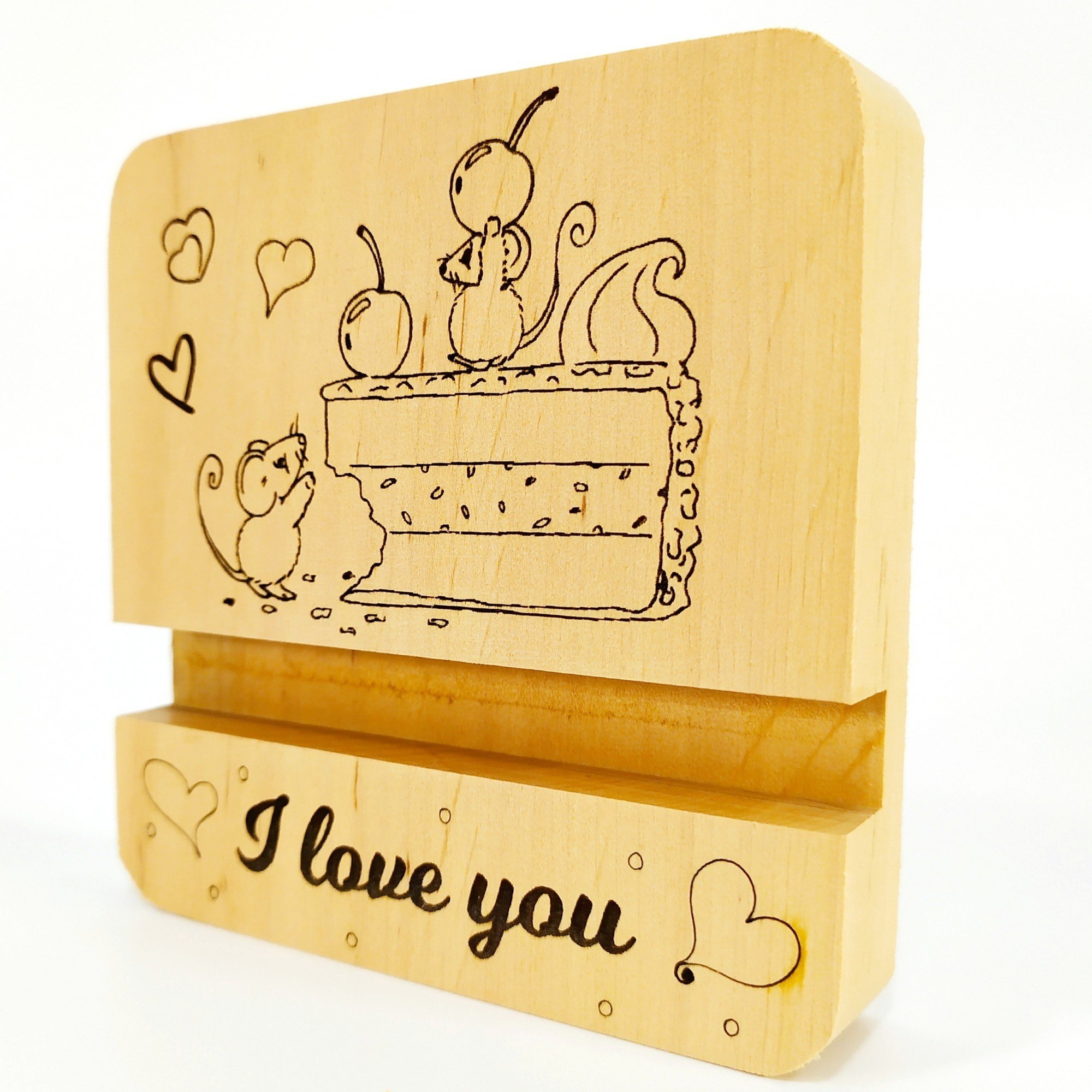 Подставка для телефона Майстерня містера Томаса i love you 10х10 см (15640574) - фото 2 Подставка для телефона Майстерня містера Томаса i love you 10х10 см (15640574) - фото 2