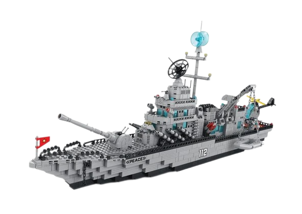 Конструктор Военный корабль Lelebrother Warship 6в1 1560 деталей (8734)