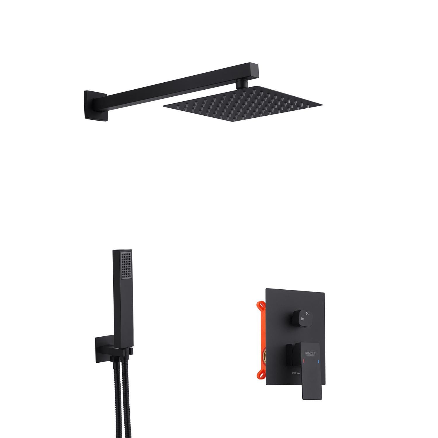 Душевая система скрытого монтажа Kroner KRP Edelstahl Kubus SCH082 (CV029972)