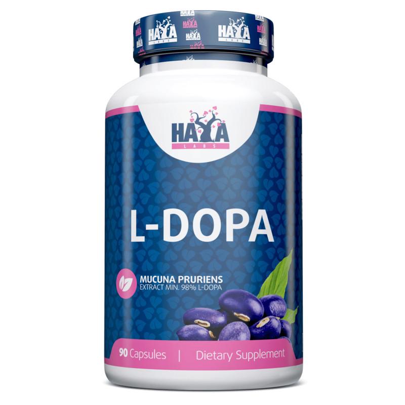 Экстракт мукуны Haya Labs L-DOPA Mucuna Pruriens Extract 90 capsules