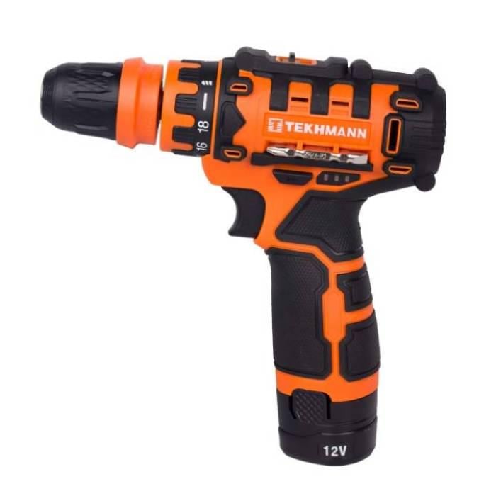 Шуруповерт акумуляторний Tekhmann TCD-12/2 DFR 12V 2000 mAh Orange (853784) - фото 3 Шуруповерт акумуляторний Tekhmann TCD-12/2 DFR 12V 2000 mAh Orange (853784) - фото 3