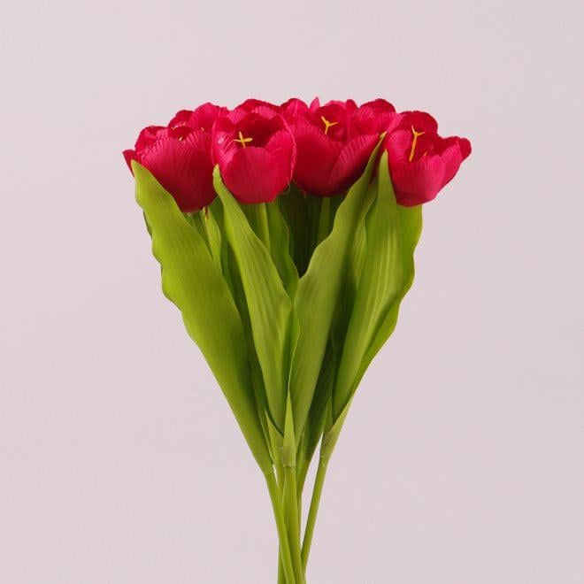 Букет тюльпанов искусственный Flora Красный (72721)