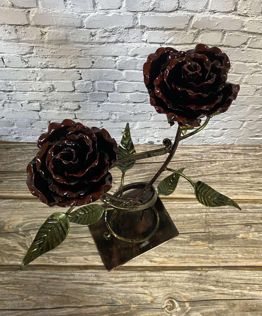 Розы кованые в весах-ленте Вечная паять (1970022456) - фото 8 Розы кованые в весах-ленте Вечная паять (1970022456) - фото 8