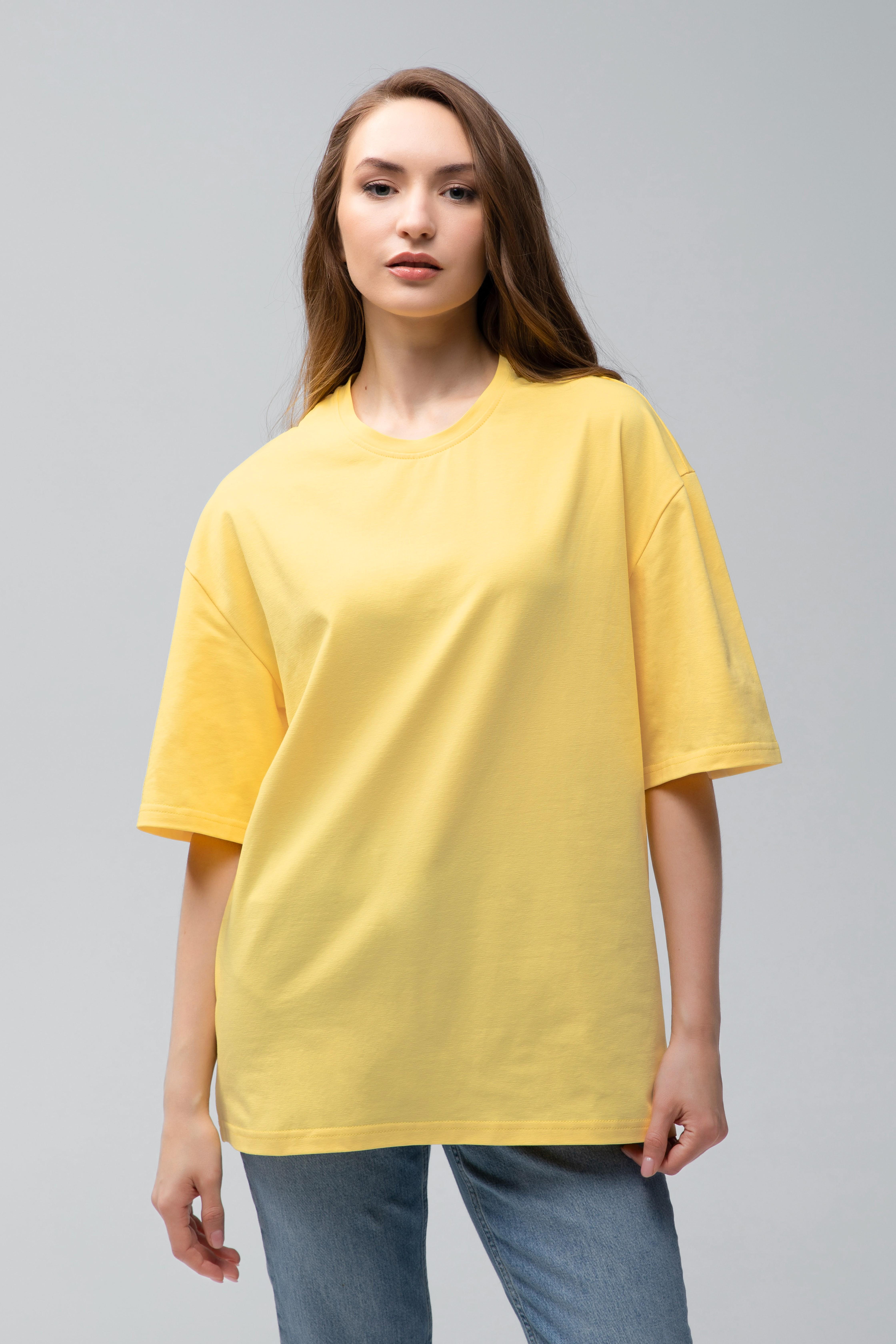 Футболка женская Ray oversize S/M Лимонный (U0104W-Lemon)