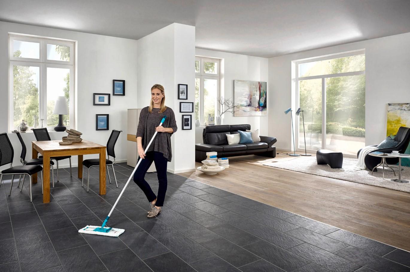 Швабра для підлоги Leifheit 55045 Profi XL micro duo алюмінієва (26357236) - фото 12 Швабра для підлоги Leifheit 55045 Profi XL micro duo алюмінієва (26357236) - фото 12