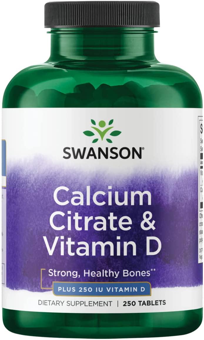 Микроэлемент кальций Swanson Calcium Citrate with Vitamin D3 250 Tabs Микроэлемент кальций Swanson Calcium Citrate with Vitamin D3 250 Tabs