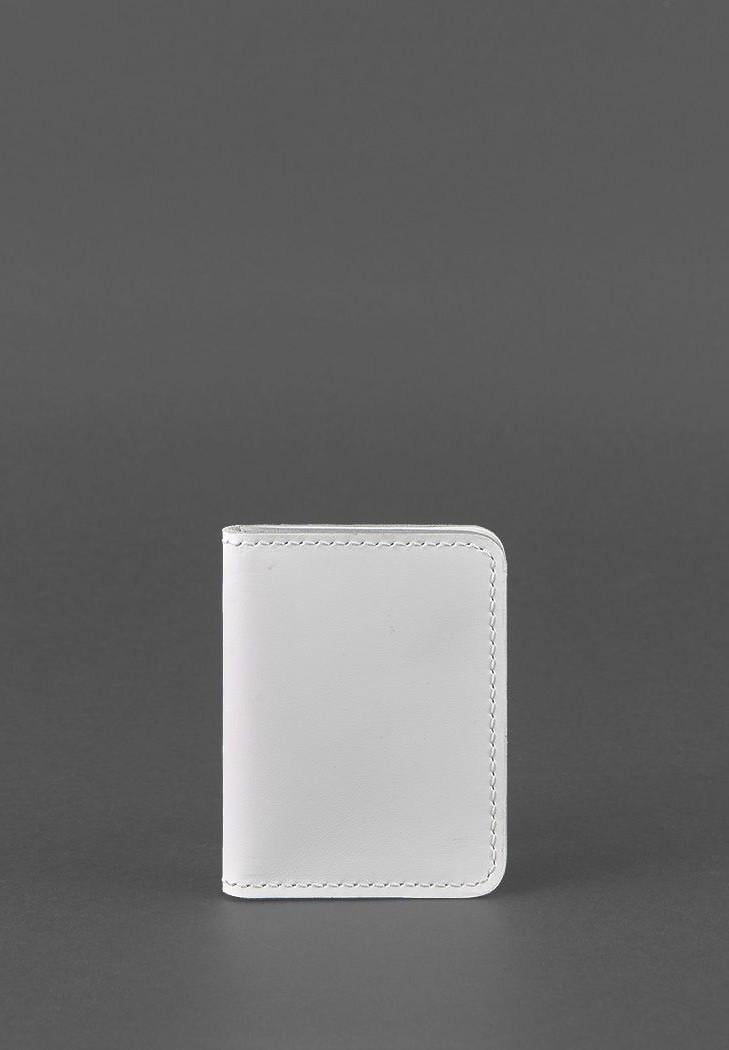 Палітурка жіноча шкіряна для ID-паспорта та водійських прав 4.0 Білий (A-026437)